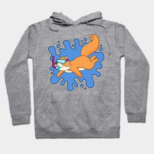 Squirrel Diver Snorkel Hoodie